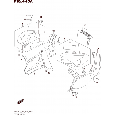 FRAME COVER (VL800L6 E03)