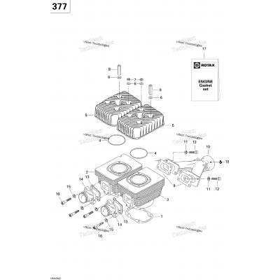 Cylinder, Exhaust Manifold (380F)