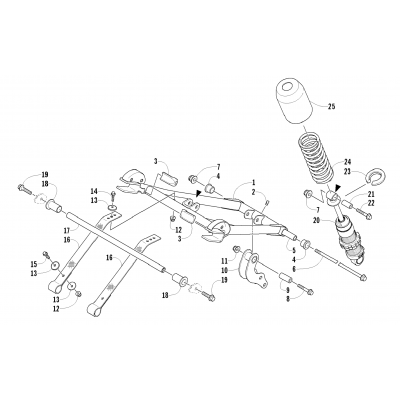 REAR SUSPENSION FRONT ARM ASSEMBLY