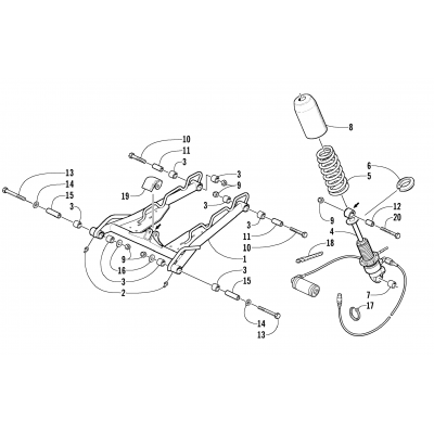 REAR SUSPENSION FRONT ARM ASSEMBLY (Cross Country)