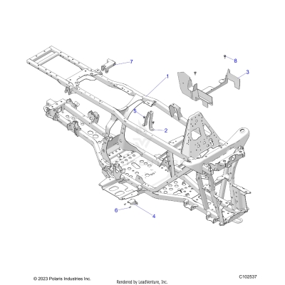 CHASSIS, FRAME - A25SWE57AL (C102537)