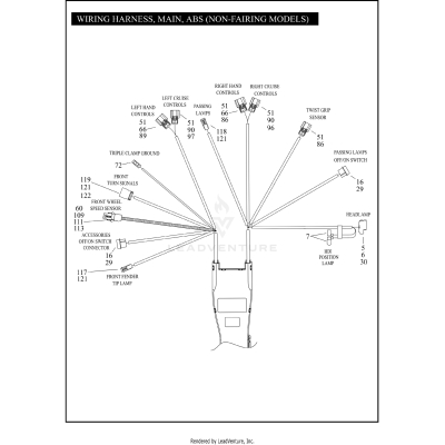 WIRING HARNESS, MAIN, ABS (NON-FAIRING MODELS)