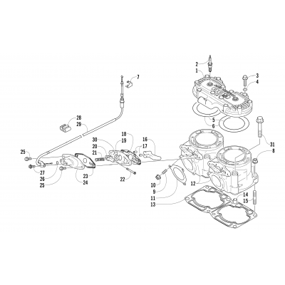 CYLINDER AND HEAD ASSEMBLY