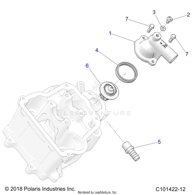 ENGINE, THERMOSTAT and COVER - A20SEE50A1/A5/CA1/CA5 (C101422-12)