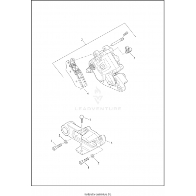 BRAKE CALIPER, REAR