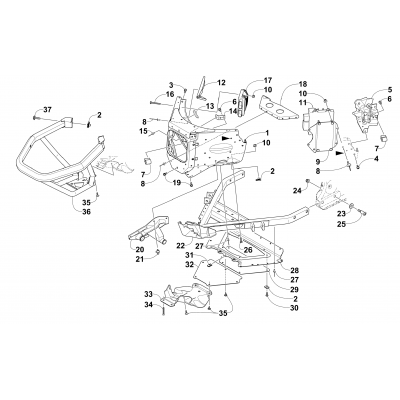 FRONT BUMPER AND FRAME ASSEMBLY