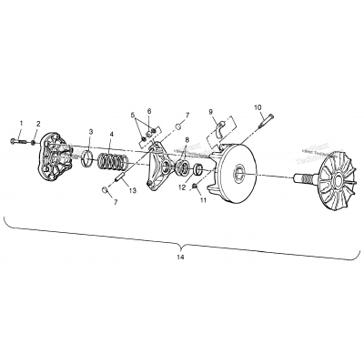 Drive Clutch Scrambler 500