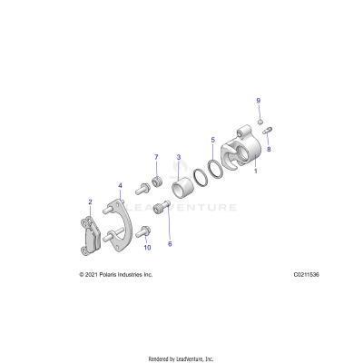BRAKES, FRONT CALIPER - A25SVE95PG (C0211536)