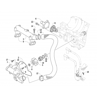 WATER PUMP/WATER MANIFOLD