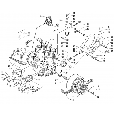 ENGINE AND RELATED PARTS