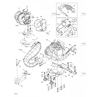 Engine Support And Muffler