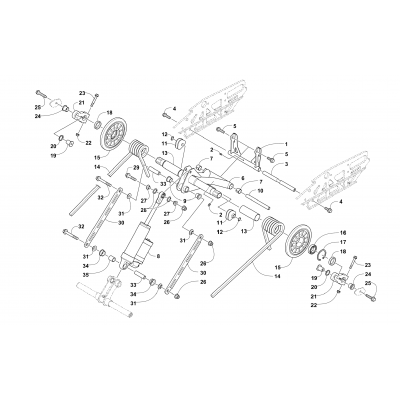 REAR SUSPENSION REAR ARM ASSEMBLY