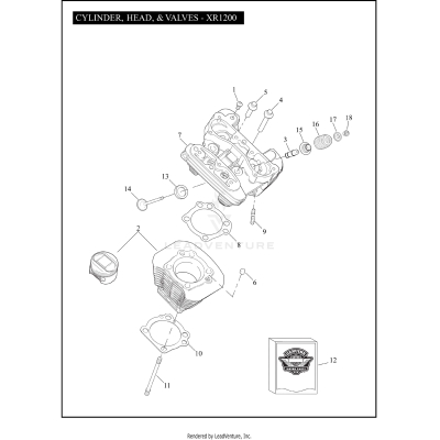 CYLINDER, HEAD, & VALVES - XR1200