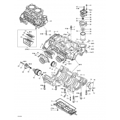 Crankcase, Reed Valve