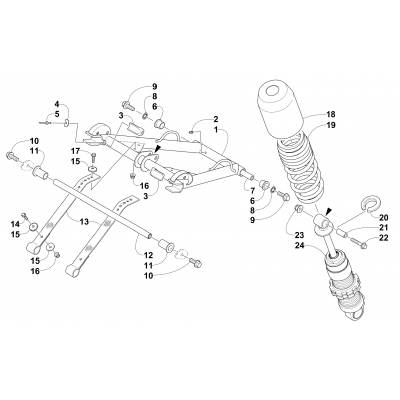 REAR SUSPENSION FRONT ARM ASSEMBLY