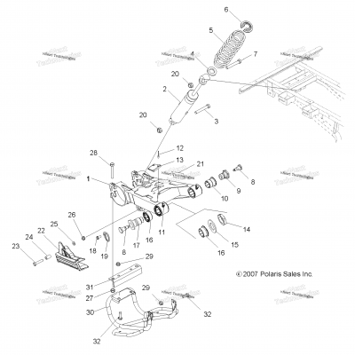 Suspension, Swing Arm & Shock Mounting