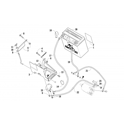 BATTERY AND TRAY ASSEMBLY