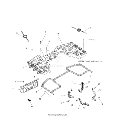 BODY, REAR RACK ASM. - A19SYE95BV [49ATVRACKMTGRR15850TRG]