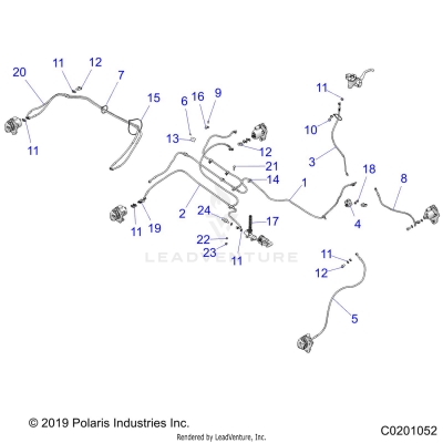 BRAKES, BRAKE LINES - A23S6E57F1/FK (C0201052)