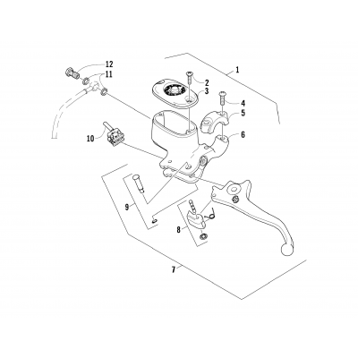 HYDRAULIC HAND BRAKE ASSEMBLY