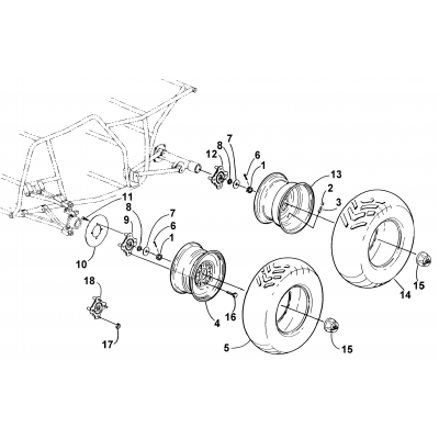 WHEEL AND TIRE ASSEMBLY