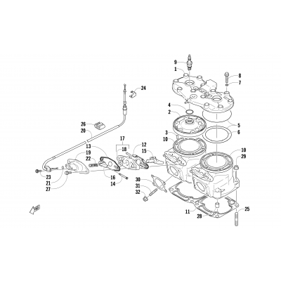 CYLINDER AND HEAD ASSEMBLY