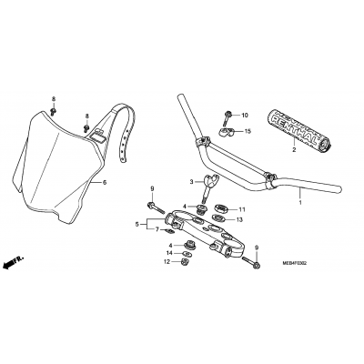 HANDLEBAR / TOP BRIDGE ('08)