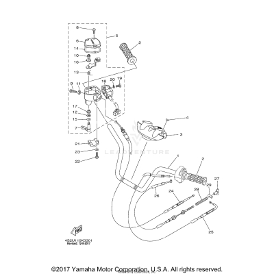 STEERING HANDLE CABLE