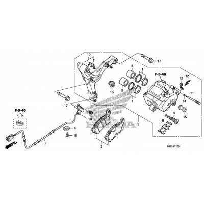 REAR BRAKE CALIPER (2)