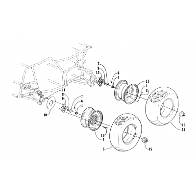 WHEEL AND TIRE ASSEMBLY