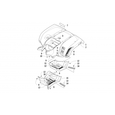 REAR BODY PANEL AND FOOTWELL ASSEMBLIES