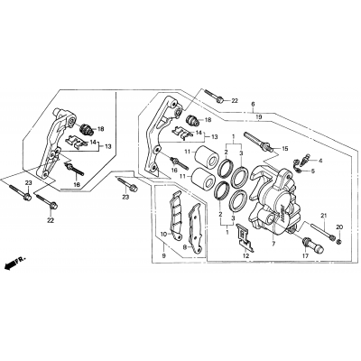 FRONT BRAKE CALIPER