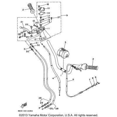 Steering Handle - Cable