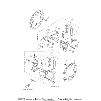 REAR BRAKE CALIPER