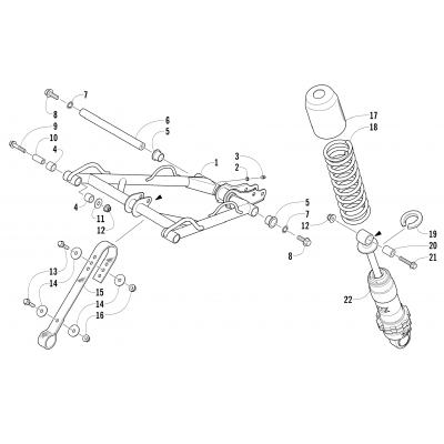 REAR SUSPENSION FRONT ARM ASSEMBLY