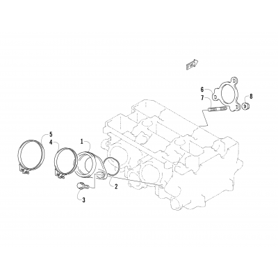 EXHAUST MANIFOLD GASKET/INTAKE FLANGE ASSEMBLY