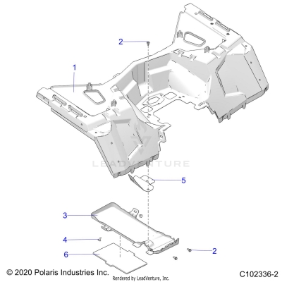 BODY, REAR CAB - A25SLE95CF/FF/EF (C102336-2)