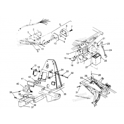 Electrical/Taillight Assembly 2X4 400L