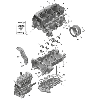 01- ROTAX - Crankcase