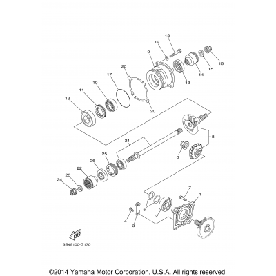 Middle Drive Gear