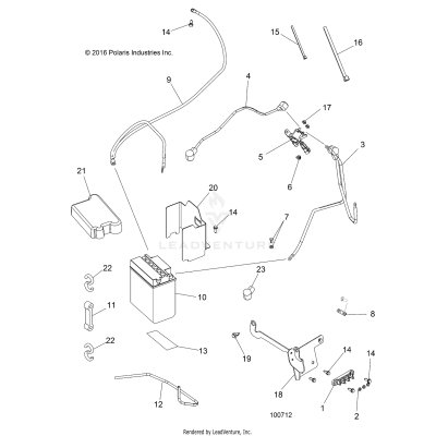 ELECTRICAL, BATTERY - A17SES57C1/C2/C7/CL/E1/E2/E7/EL/SET57C1/C2/E1/E2 [100712]