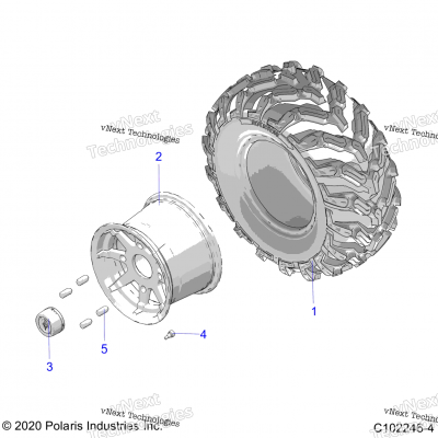 Wheels, Rear Tire A23s6e57fk