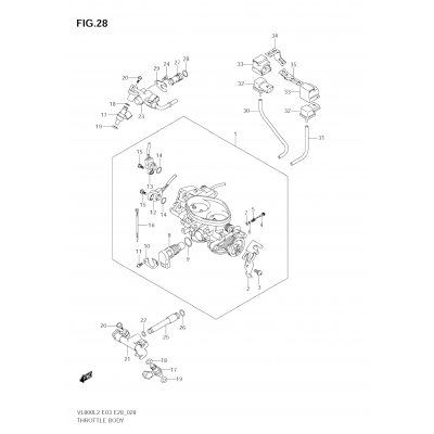 THROTTLE BODY (VL800  E28)