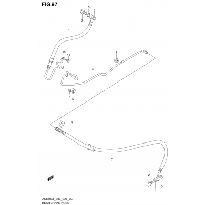 REAR BRAKE HOSE