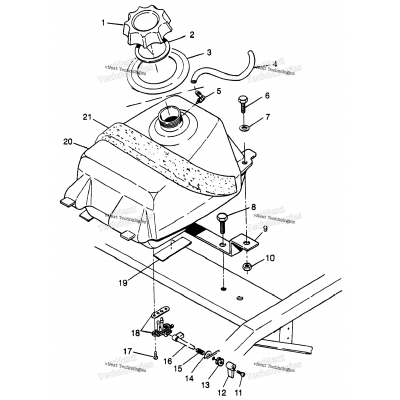 Fuel Tank Scrambler 400L