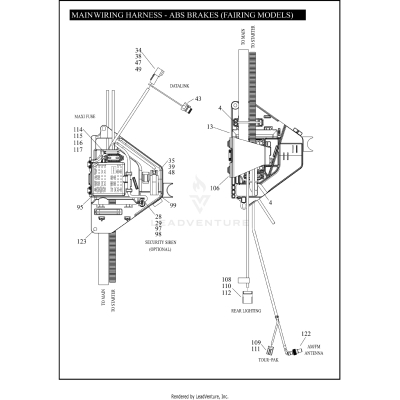 MAIN WIRING HARNESS - ABS BRAKES (FAIRING MODELS) (4 OF 5)