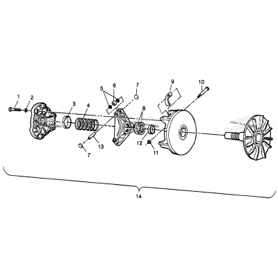 Drive Clutch Scrambler 400L