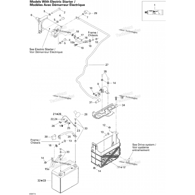 Battery And Starter