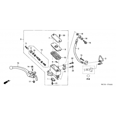 FRONT BRAKE MASTER CYLINDER (ST1300)