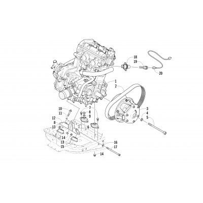 ENGINE AND RELATED PARTS